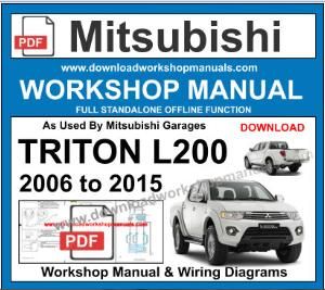 Mitsubishi Triton workshop service repair manual download